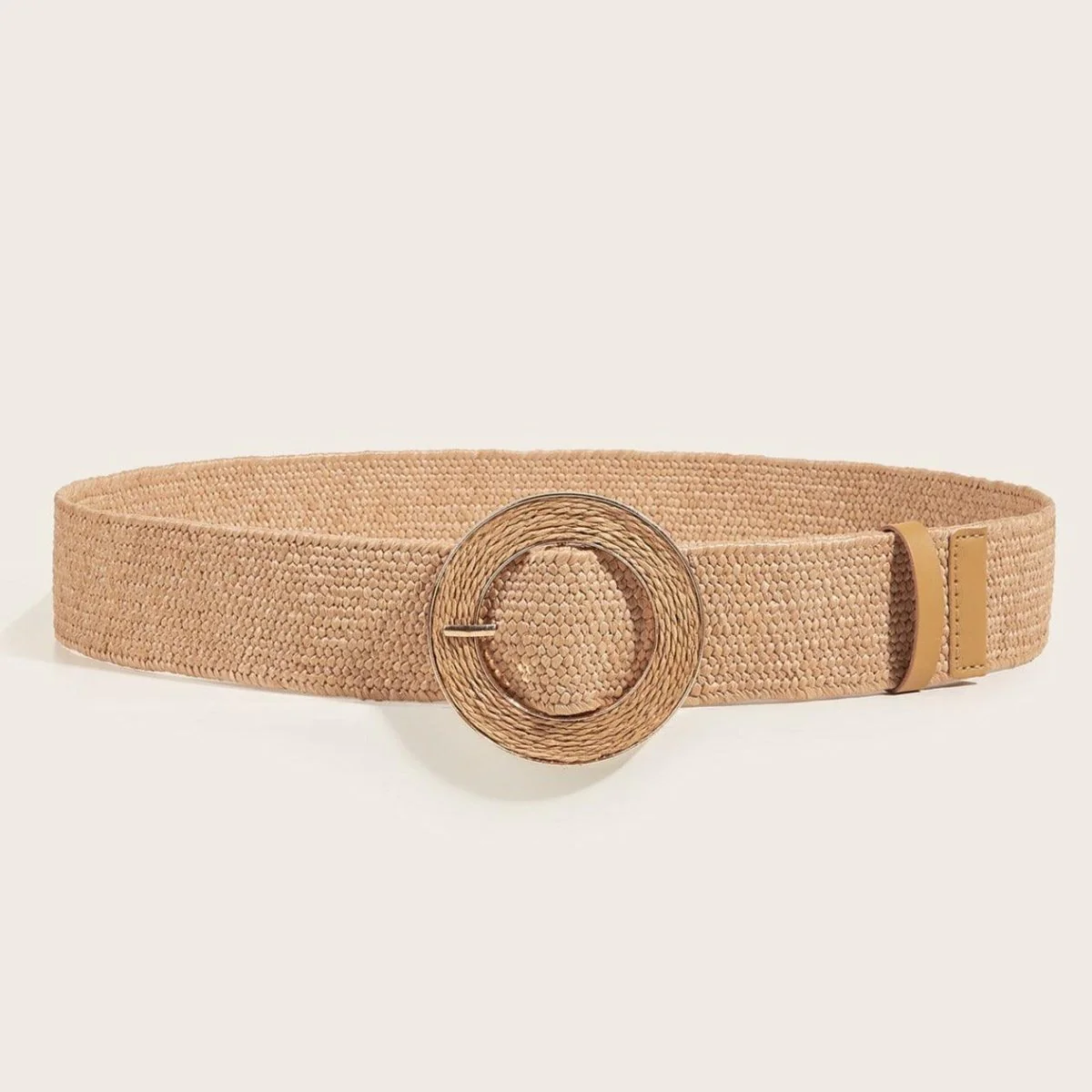 Ceinture large en raphia, modèle Ornella – Image 5