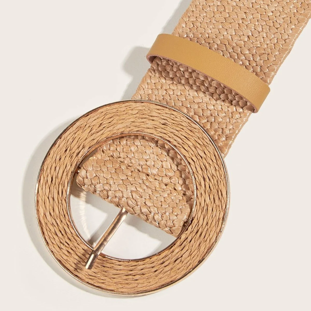 Ceinture large en raphia, modèle Ornella – Image 3