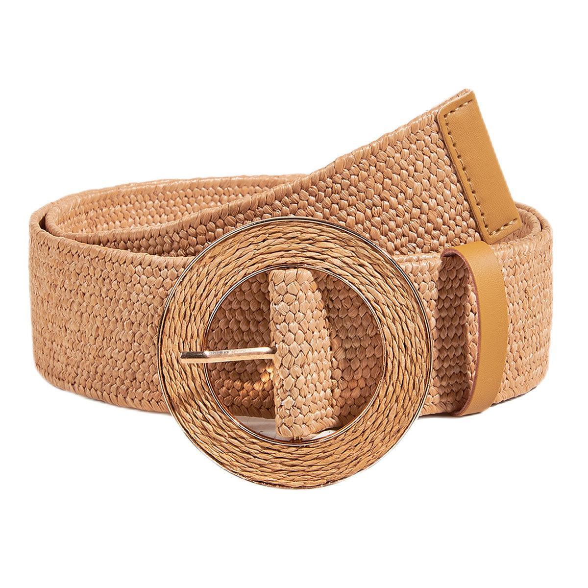 Ceinture large en raphia, modèle Ornella – Image 2