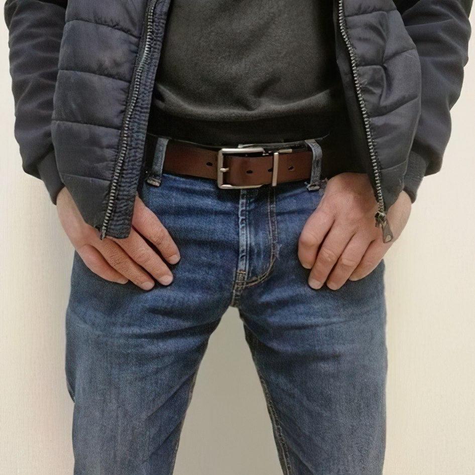 Ceinture réversible en cuir 2 en 1 pour homme, modèle Kaarel – Image 5
