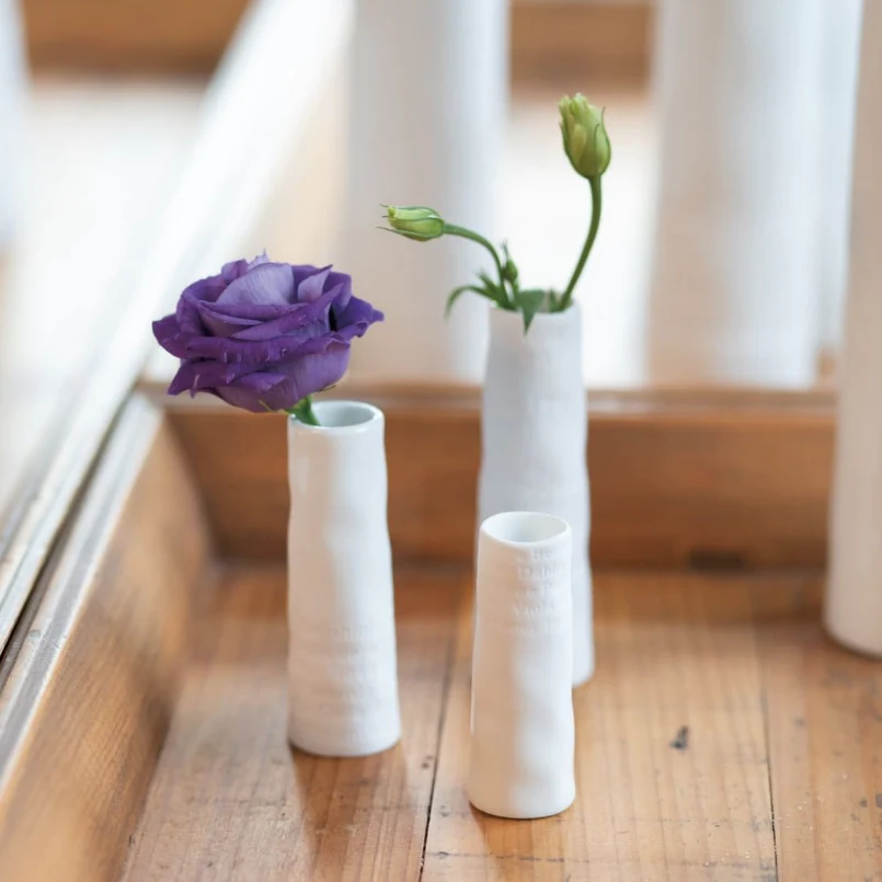 Set de 3 Soliflores en Porcelaine Poésie Intérieure - Räder – Image 2